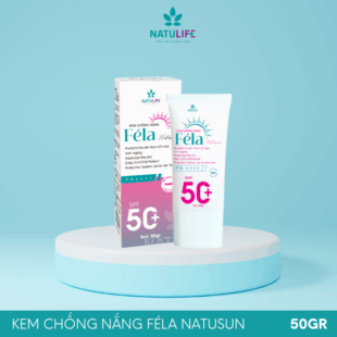 Kem chống nắng Féla Natulife bảo vệ da tối ưu trước tia UVA/UVB, dưỡng ẩm và chống lão hóa da.